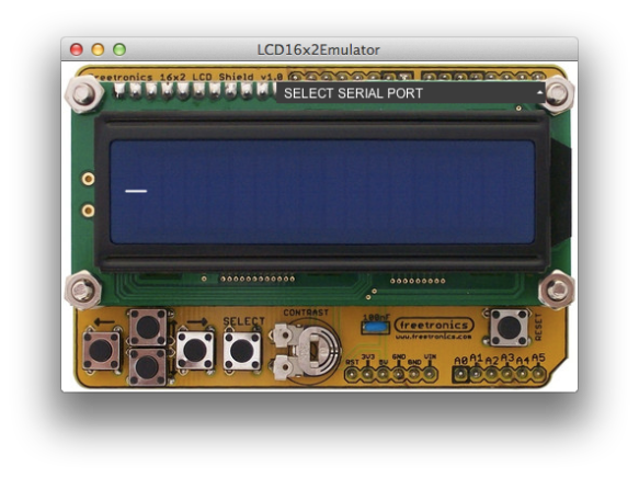 16x2 LCD Emulator